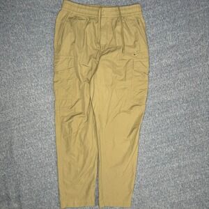Nike‎ Men's Cargo Jogger Pants Tan Size L Drawstring Elastic Waist Pockets